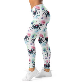Alternative view of Cute Spider Candy Leggings – Stylish, Stretchy & Durable Halloween-Inspired Activewear