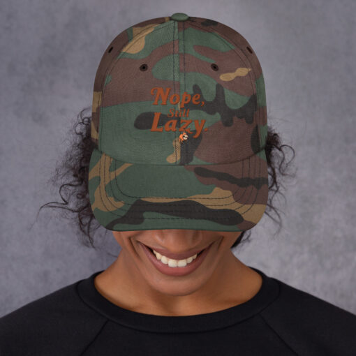 Funny Dad Hat | “Nope, Still Lazy” Baseball Cap | Adjustable Low-Profile Hat - Image 5