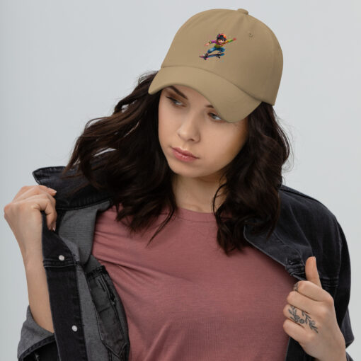 Sporty Skateboarding Cap – Low-Profile Adjustable Cotton Twill Hat with Curved Visor - Image 7