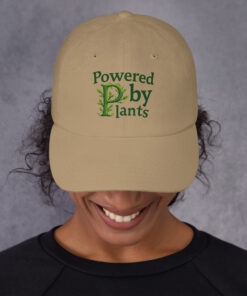 Alternative view of Dad Cap | “Powered By Plants” Vegan Cap | Adjustable Low-Profile Baseball Cap