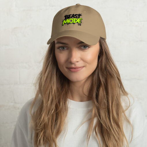 🧢 Dad Cap – “Beast Mode On” | Adjustable Low-Profile Hat - Image 2