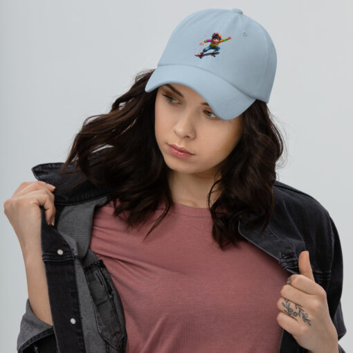 Sporty Skateboarding Cap – Low-Profile Adjustable Cotton Twill Hat with Curved Visor - Image 10