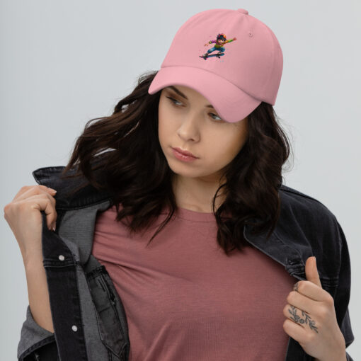 Sporty Skateboarding Cap – Low-Profile Adjustable Cotton Twill Hat with Curved Visor - Image 9