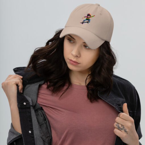 Sporty Skateboarding Cap – Low-Profile Adjustable Cotton Twill Hat with Curved Visor - Image 8