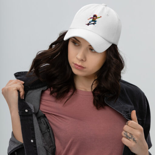 Sporty Skateboarding Cap – Low-Profile Adjustable Cotton Twill Hat with Curved Visor - Image 11