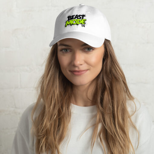 🧢 Dad Cap – “Beast Mode On” | Adjustable Low-Profile Hat