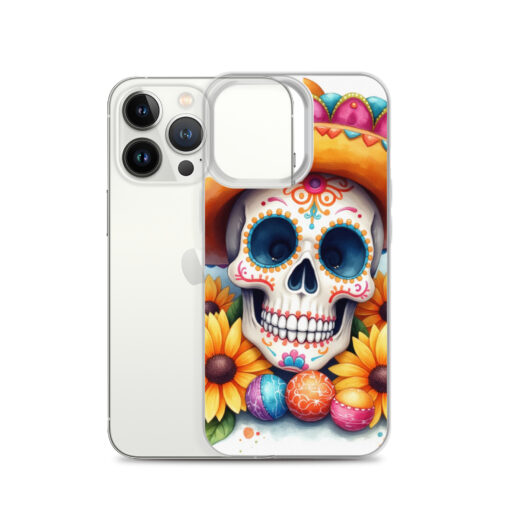 Skull iPhone Case | Colorful Sugar Skull Sombrero & Sunflower Design - Image 20