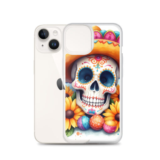 Skull iPhone Case | Colorful Sugar Skull Sombrero & Sunflower Design - Image 30