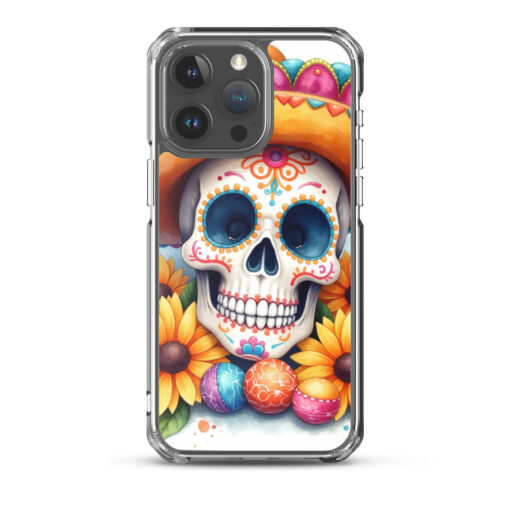 Skull iPhone Case | Colorful Sugar Skull Sombrero & Sunflower Design - Image 33