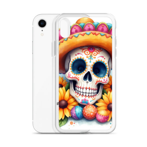 Skull iPhone Case | Colorful Sugar Skull Sombrero & Sunflower Design - Image 58