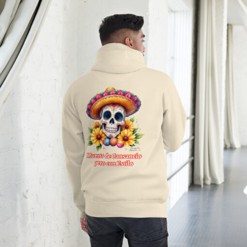 Dead Tired but Still Stylish Skull Hoodie | Muerto de Cansancio pero con Estilo - Image 12