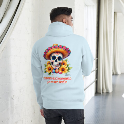 Dead Tired but Still Stylish Skull Hoodie | Muerto de Cansancio pero con Estilo - Image 10