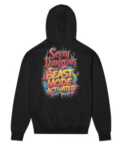 Alternative view of Beast Mode Activated Men’s Box Hoodie | Premium Streetwear & Fitness Style