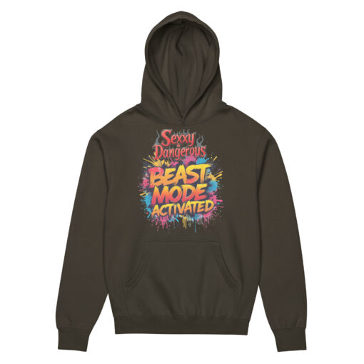 Beast Mode Activated Men’s Box Hoodie | Premium Streetwear & Fitness Style - Image 6