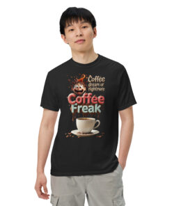 Alternative view of Coffee Freak T-Shirt | Funny Coffee Lover Graphic Tee | Multiple Colors Available
