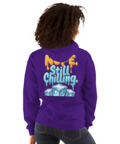 Alternative view of Unisex Hoodie | “Nope, Still Chilling” Funny Cozy Sweatshirt | Soft Casual Streetwear