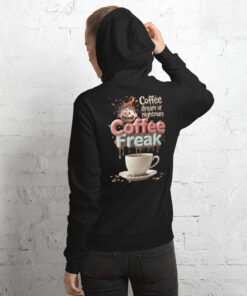 Alternative view of 🔥 Coffee Freak Unisex Hoodie – Cozy Streetwear for True Coffee Lovers