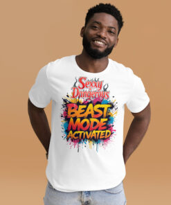 Unisex T-Shirt – “Beast Mode Activated” | Motivational Fitness Tee