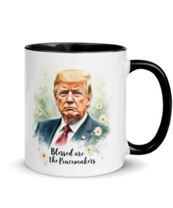 Alternative view of Presidential Peacemakers Mug with Color Inside – Ceramic Coffee & Tea Cup