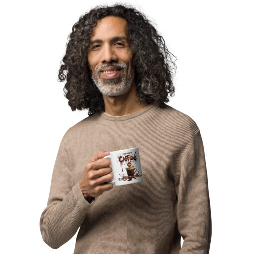 Powered by Caffeine Coffee Mug – Funny Coffee Lover Gift | Dishwasher & Microwave Safe Ceramic Cup (11oz, 15oz, 20oz) - Image 3