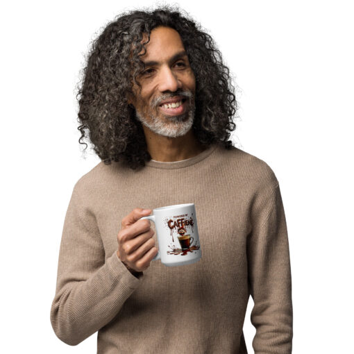 Powered by Caffeine Coffee Mug – Funny Coffee Lover Gift | Dishwasher & Microwave Safe Ceramic Cup (11oz, 15oz, 20oz) - Image 5