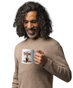 Powered by Caffeine Coffee Mug – Funny Coffee Lover Gift | Dishwasher & Microwave Safe Ceramic Cup (11oz, 15oz, 20oz)
