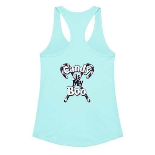 Pumpkins Happy Halloween | Women’s Fitted Racerback Tank Top | Cute Halloween Workout Shirt - Image 13