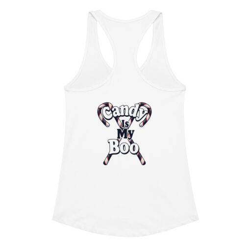 Pumpkins Happy Halloween | Women’s Fitted Racerback Tank Top | Cute Halloween Workout Shirt - Image 14