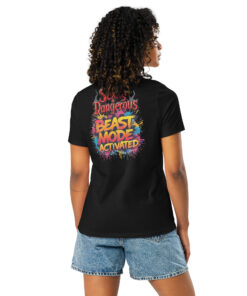 Alternative view of Beast Mode Activated Women’s Relaxed T-Shirt | Motivational Streetwear