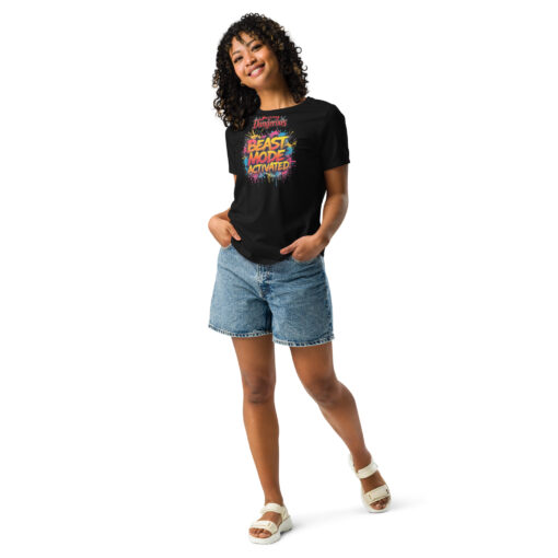 Beast Mode Activated Women’s Relaxed T-Shirt | Motivational Streetwear