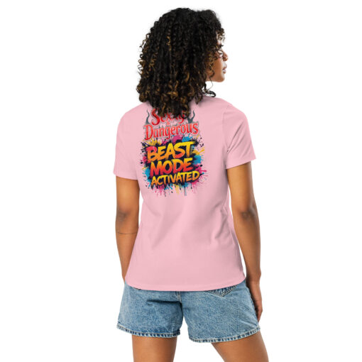Beast Mode Activated Women’s Relaxed T-Shirt | Motivational Streetwear - Image 15