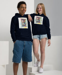 Alternative view of Life’s Better on a Board Youth Hoodie – Skater Kids Heavy Blend Pullover, Comfortable & Durable