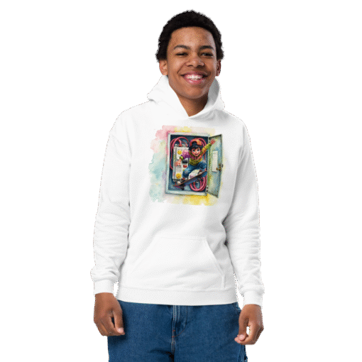 Life’s Better on a Board Youth Hoodie – Skater Kids Heavy Blend Pullover, Comfortable & Durable - Image 9