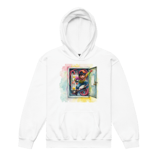Life’s Better on a Board Youth Hoodie – Skater Kids Heavy Blend Pullover, Comfortable & Durable - Image 7