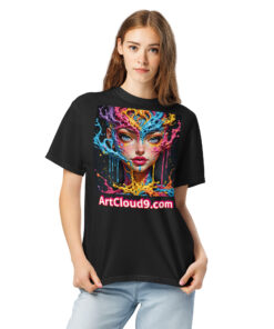 unisex garment-dyed heavyweight t-shirt featuring your Cotton Candy Splash Art image