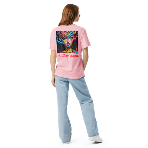 unisex garment-dyed heavyweight t-shirt featuring your Cotton Candy Splash Art image - Image 16