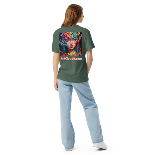 unisex garment-dyed heavyweight t-shirt featuring your Cotton Candy Splash Art image - Image 8
