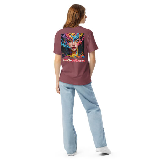 unisex garment-dyed heavyweight t-shirt featuring your Cotton Candy Splash Art image - Image 6