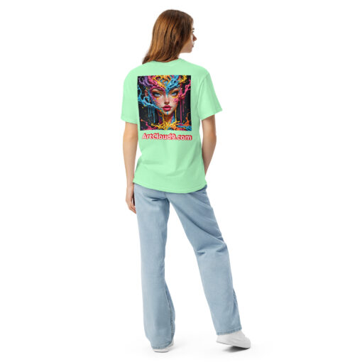unisex garment-dyed heavyweight t-shirt featuring your Cotton Candy Splash Art image - Image 20
