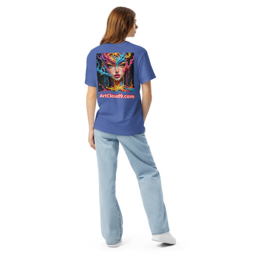 unisex garment-dyed heavyweight t-shirt featuring your Cotton Candy Splash Art image - Image 10