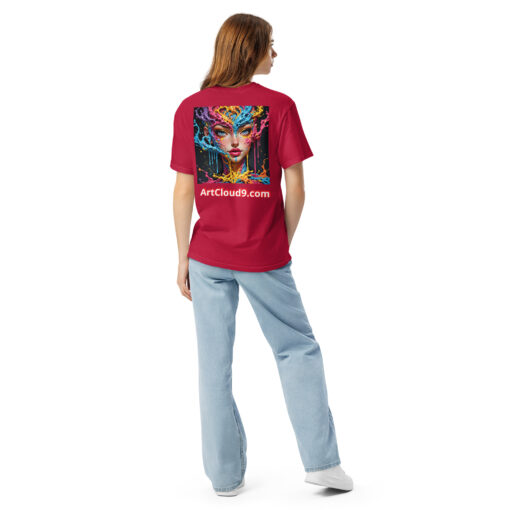unisex garment-dyed heavyweight t-shirt featuring your Cotton Candy Splash Art image - Image 4