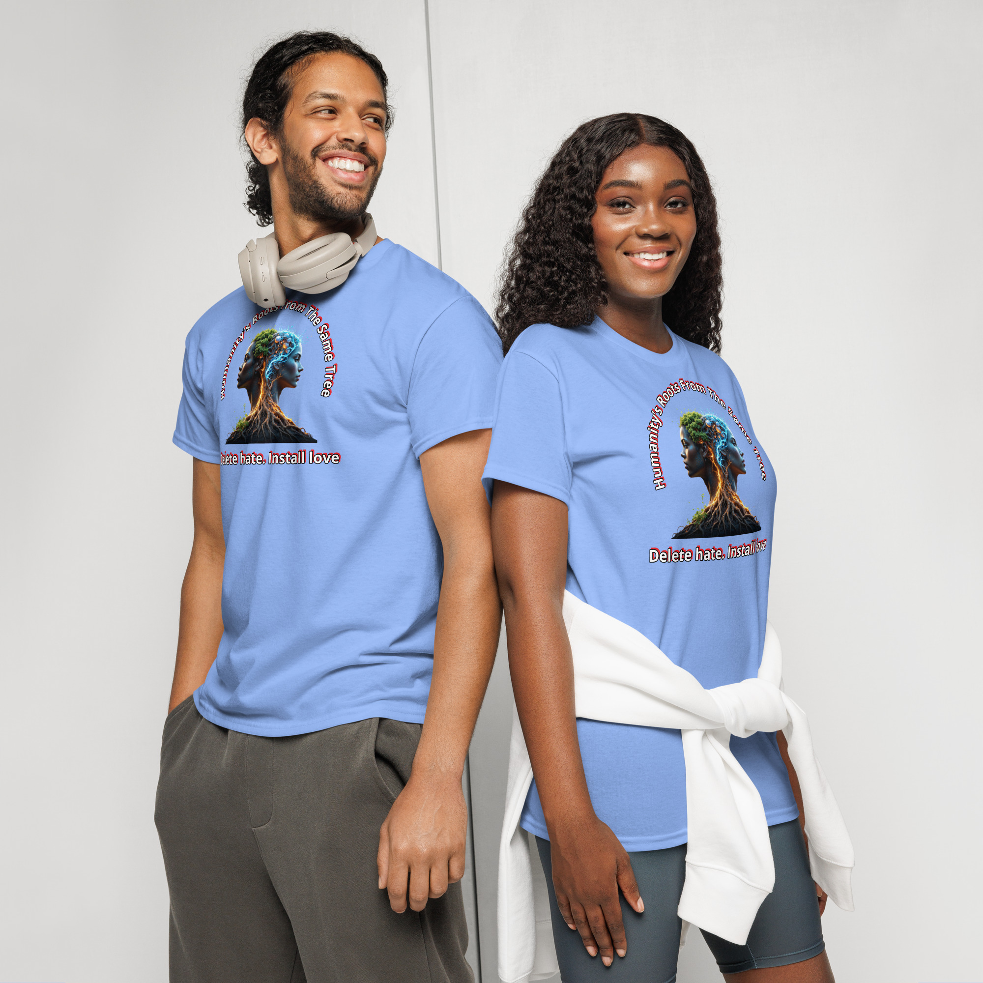 Delete Hate Install Love | Unisex Moisture-Wicking T-Shirt for Everyday Style & Positivity - Image 8